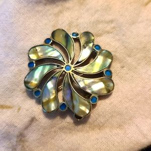 Beautiful Opal & lapis pendant NWOutTag